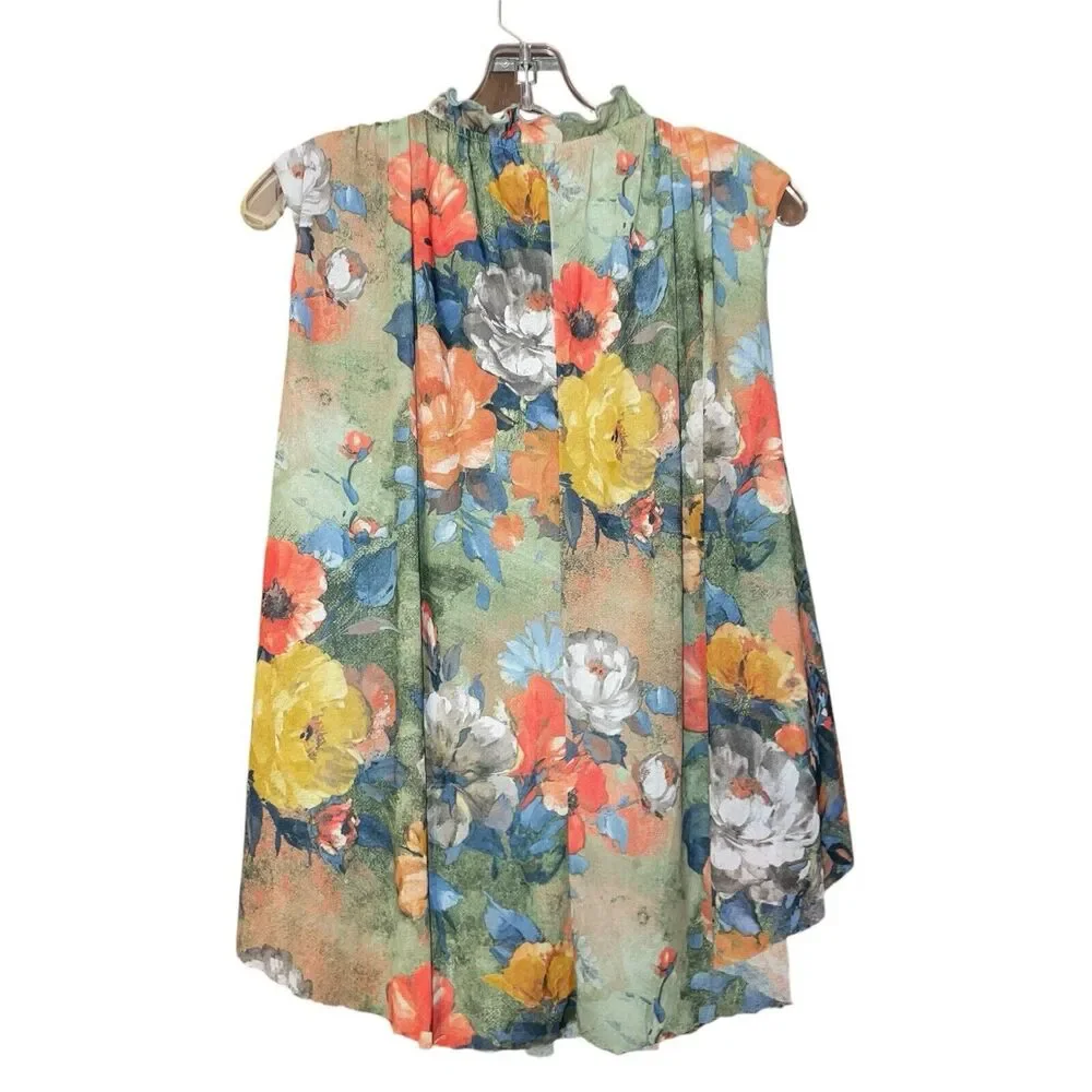 Anthroplogie Deletta S Epona Floral Swing Smocked Blouse Top - Picture 4 of 6